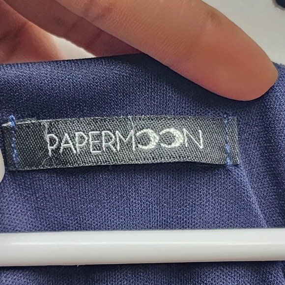 PaperMoon Basima Tank Top Y2K Floral Velvet Knit Back Detail Size S/M - Picture 5 of 7